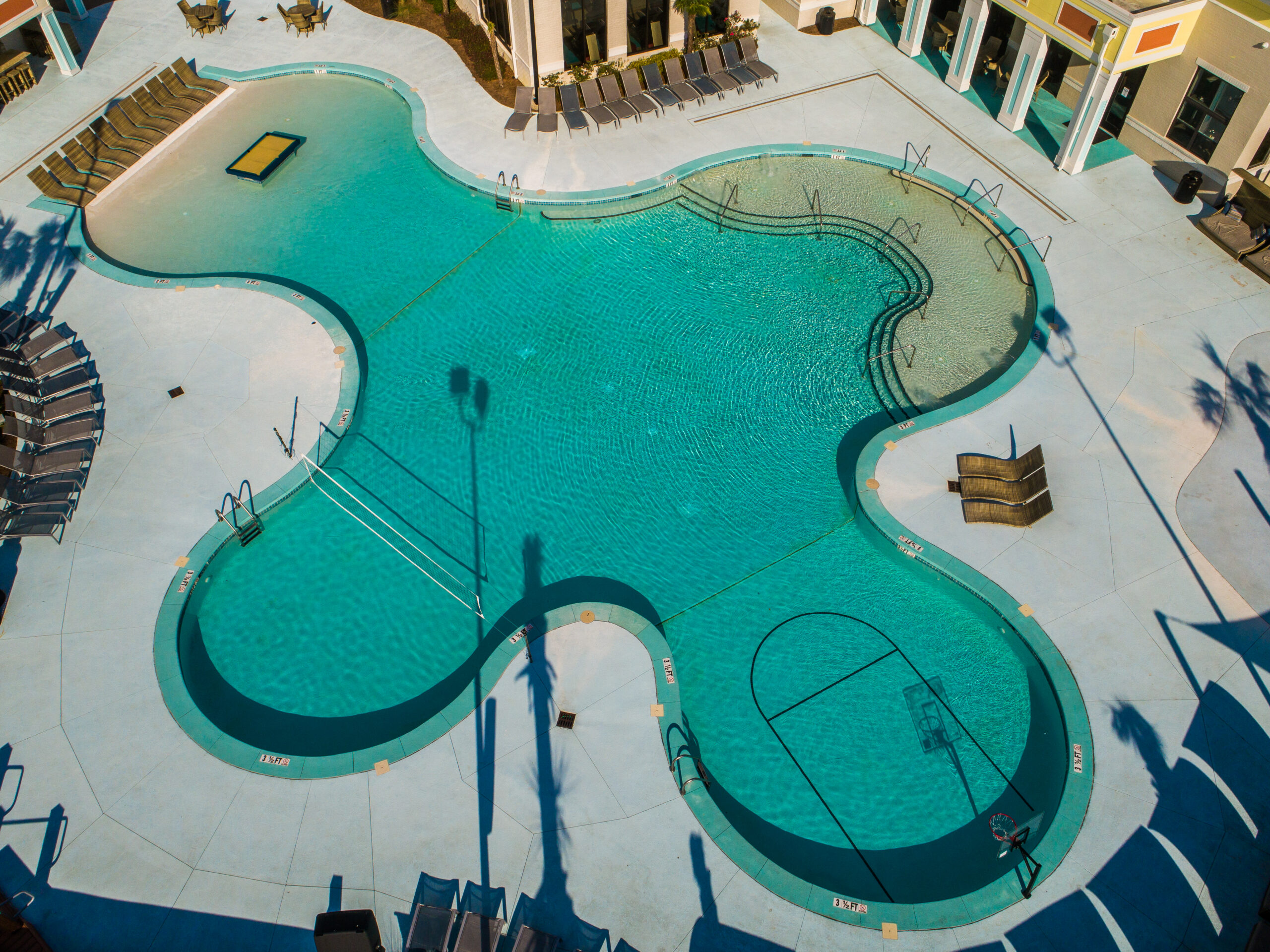Community pool at Progress 910, student housing Wilmington, NC