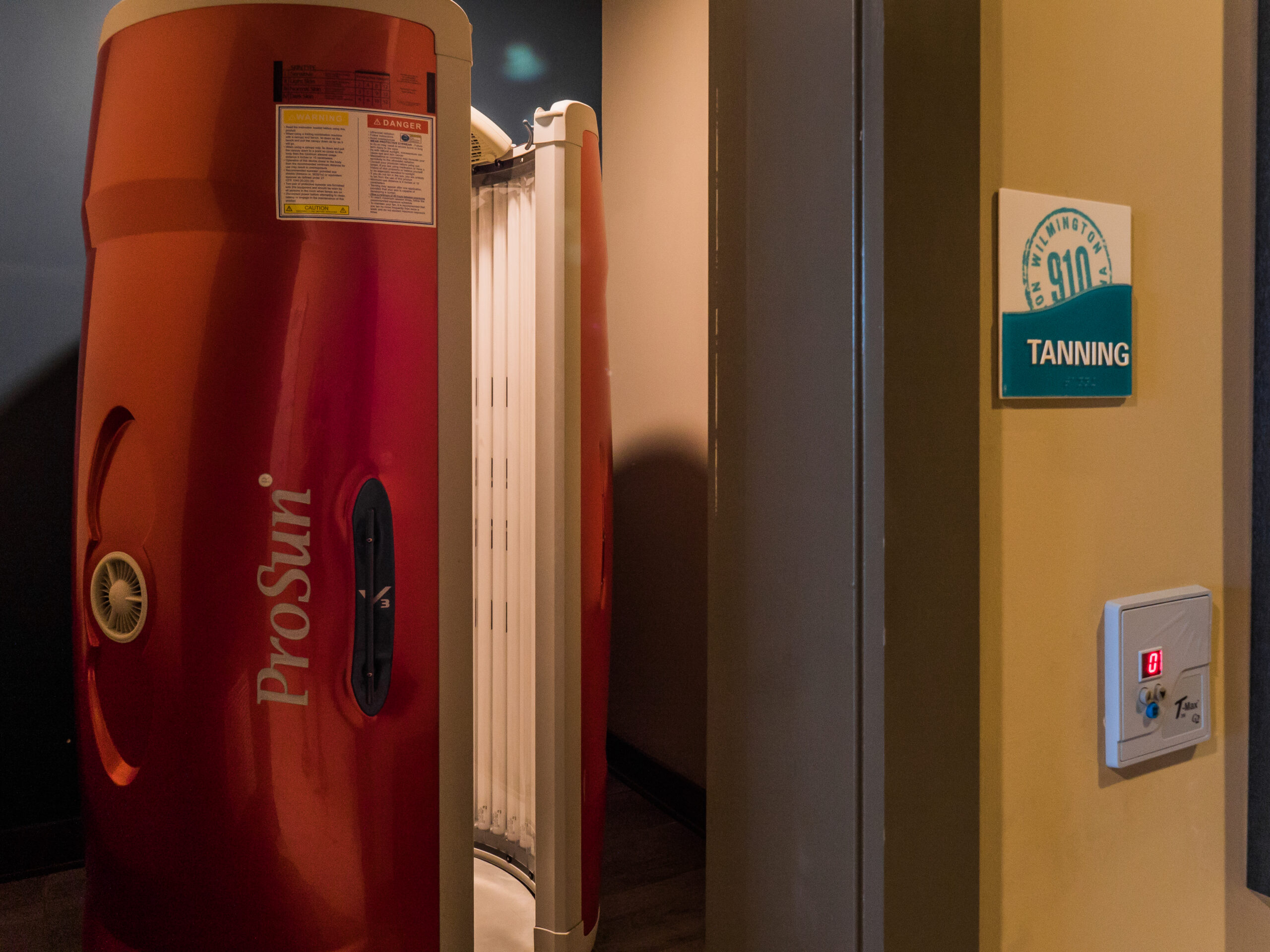 Tanning area at Progress 910, UNCW apartments
